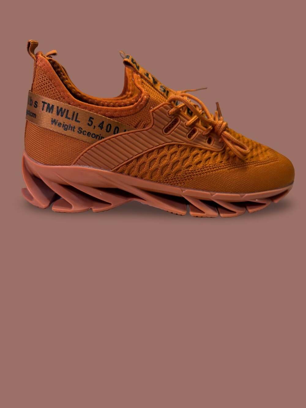 Sneakers Height Boost Shoes Men 9 Breathable Blade Sole Running Shoes Orange